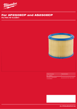 MILWAUKEE Filtr 4932352303 A4 PDF