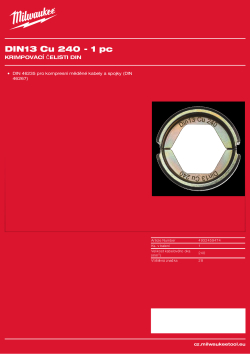 MILWAUKEE DIN13 Cu 240 4932459474 A4 PDF