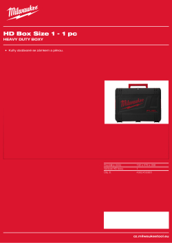 MILWAUKEE HD Box velikost 1 4932453385 A4 PDF