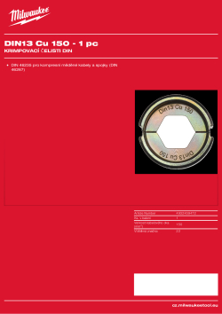 MILWAUKEE DIN13 Cu 150 4932459472 A4 PDF