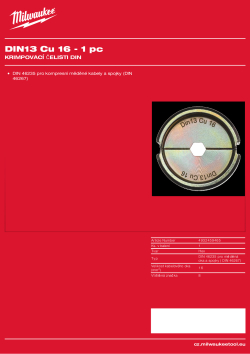 MILWAUKEE DIN13 Cu 16 4932459465 A4 PDF