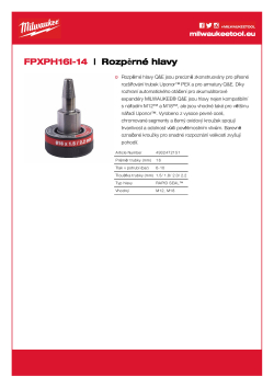 MILWAUKEE Expander heads 4932472151 A4 PDF