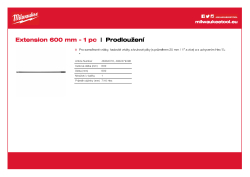 MILWAUKEE Shank extensions 4932479496 A4 PDF