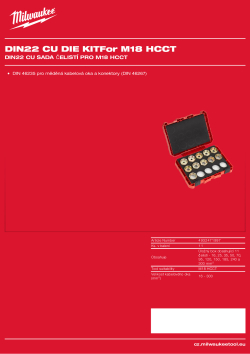 MILWAUKEE DIN22 Cu sada čelistí pro M18 HCCT 4932471997 A4 PDF