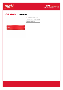 MILWAUKEE GR 800 4932479065 A4 PDF