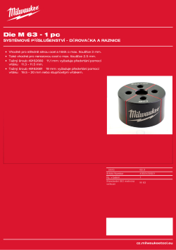 MILWAUKEE Raznice M63 4932430921 A4 PDF