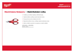 MILWAUKEE Elektrikářské nůžky 4932478620 A4 PDF