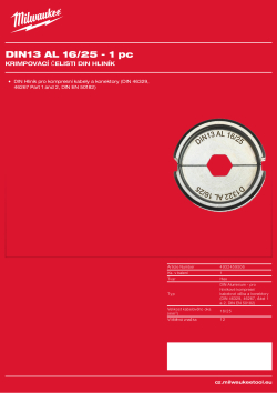 MILWAUKEE DIN13 AL 16/25 4932459506 A4 PDF