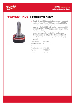MILWAUKEE Expander heads 4932472152 A4 PDF