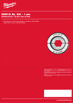 MILWAUKEE DIN13 AL 50 4932459508 A4 PDF