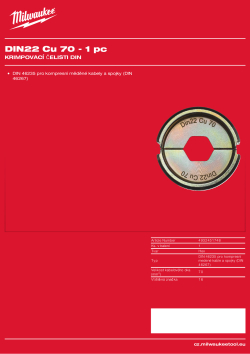 MILWAUKEE DIN22 Cu 70 4932451748 A4 PDF