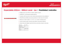 MILWAUKEE Rozkládací 200 cm - 366 cm 4932471355 A4 PDF
