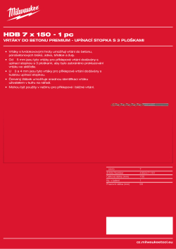 MILWAUKEE Hammer Drill Bit NG 4932471181 A4 PDF
