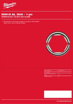 MILWAUKEE DIN13 AL 300 4932459514 A4 PDF