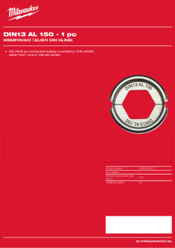 MILWAUKEE DIN13 AL 150 4932459511 A4 PDF