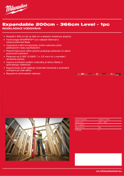 MILWAUKEE Rozkládací 200 cm - 366 cm 4932471355 A4 PDF