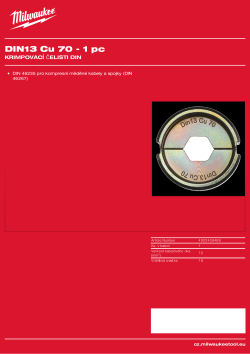 MILWAUKEE DIN13 Cu 70 4932459469 A4 PDF
