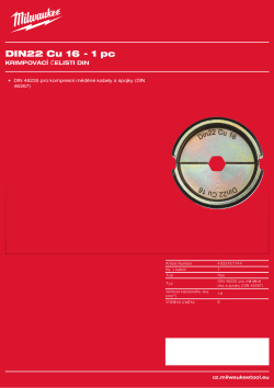 MILWAUKEE DIN22 Cu 16 4932451744 A4 PDF
