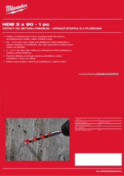 MILWAUKEE Hammer Drill Bit NG 4932471167 A4 PDF
