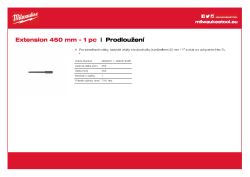 MILWAUKEE Shank extensions 4932479495 A4 PDF