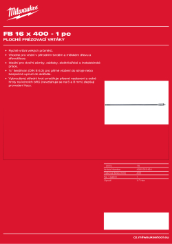 MILWAUKEE Flat Boring Drills 4932352494 A4 PDF