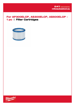 MILWAUKEE Filtr 4932352304 A4 PDF