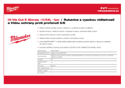 MILWAUKEE Reflexní rukavice a třídou ochrany proti proříznutí E - 11/XXL - 1 ks 4932479935 A4 PDF