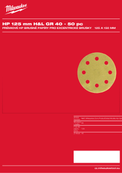 MILWAUKEE HP 125 mm H&L GR 40 50 ks 4932492197 A4 PDF