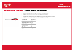 MILWAUKEE Háčkové páčidlo - hák 4932480571 A4 PDF