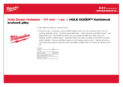 MILWAUKEE Hole Dozer Holesaws 49560239 A4 PDF