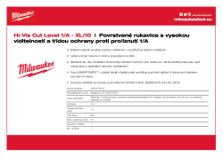 MILWAUKEE Reflexní rukavice s třídou ochrany proti proříznutí A - 10/XL - 1 ks 4932479919 A4 PDF