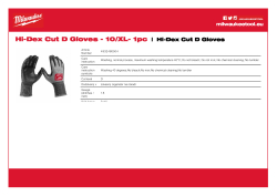 MILWAUKEE Rukavice pro přesnou práci tř. D 10/XL 1 ks 4932480504 A4 PDF