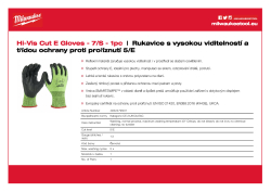 MILWAUKEE Reflexní rukavice a třídou ochrany proti proříznutí E - 7/S - 1 ks 4932479931 A4 PDF