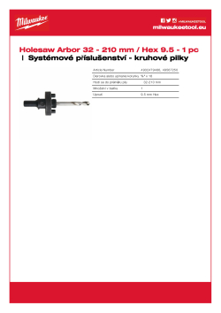 MILWAUKEE Unašeč 4932479466 A4 PDF