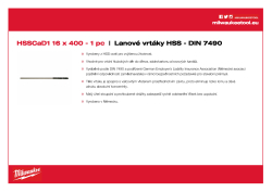 MILWAUKEE HSS Cable Drills 4932363671 A4 PDF