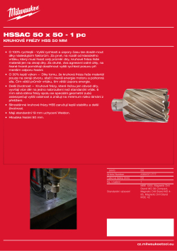MILWAUKEE HSS annular cutters 50 mm 4932371777 A4 PDF