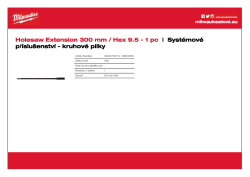 MILWAUKEE Prodloužení - délka 330 mm 4932479470 A4 PDF