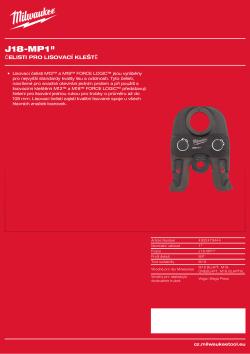 MILWAUKEE J18-MP1″ 4932479444 A4 PDF