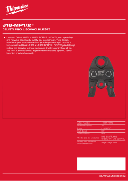 MILWAUKEE J18-MP½″ 4932479442 A4 PDF