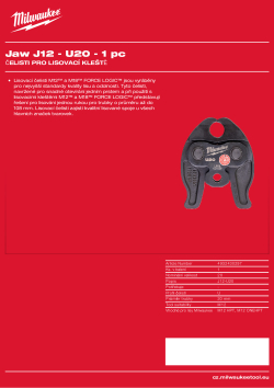 MILWAUKEE Press Jaws 4932430297 A4 PDF