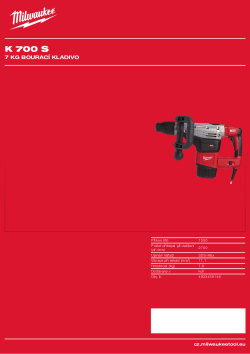 MILWAUKEE 7 kg bourací kladivo 4933459148 A4 PDF