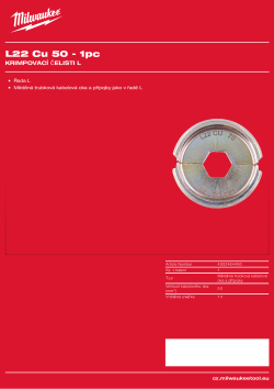 MILWAUKEE L22 Cu 50 4932464490 A4 PDF