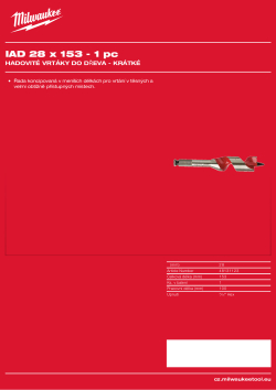 MILWAUKEE Impact Auger Bits Short 48131123 A4 PDF