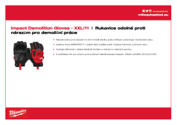 MILWAUKEE Rukavice odolné proti nárazům pro demoliční práce - XXL/11 - 1ks 4932471911 A4 PDF