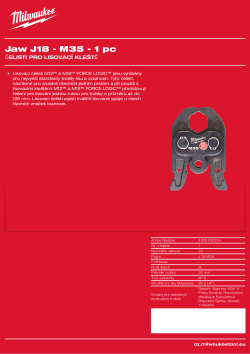 MILWAUKEE Press Jaws 4932430254 A4 PDF