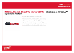 MILWAUKEE INKZALL™ značkovač s plochým hrotem L (3ks) 4932471554 A4 PDF