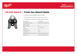 MILWAUKEE Press Jaws GEBERIT 4932480899 A4 PDF