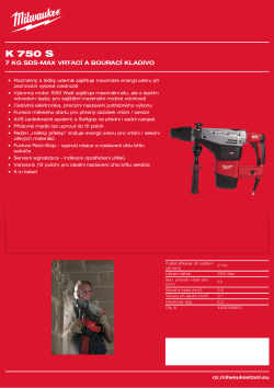 MILWAUKEE 7 kg SDS-Max vrtací a bourací kladivo 4933398753 A4 PDF