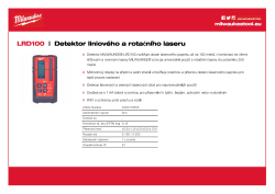 MILWAUKEE Detektor liniového a rotačního laseru 4932479555 A4 PDF