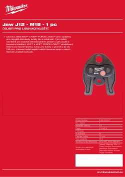 MILWAUKEE Press Jaws 4932430247 A4 PDF